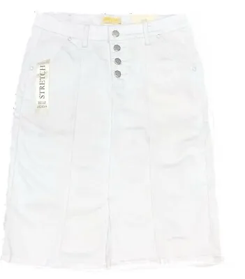 Buzz Jeans Missy Sizes White Denim Skirt  Style SK4025W • $17.99