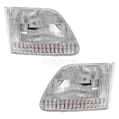 Set Of Two Head Light Assembly Fits Ford F-150 1997-2003 FO2502139 FO2503139 • $70.33