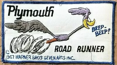 Rare Vintage MINT Original Plymouth Road Runner Jacket Patch Mopar 1968 69 70 71 • $49