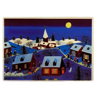 Vilbo Card By Villoroy & Bloch Midnight Mass Ceramic Post Card In Original Box • $14.98