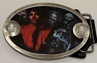 MICHAEL JACKSON MJ King Of Pop THRILLER Adult Unisex METAL BELT BUCKLE 4  New • $16.45