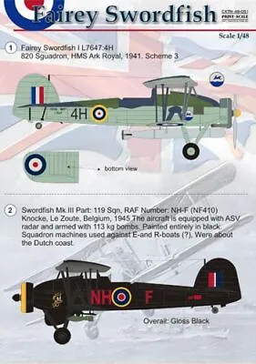 Print Scale 48051 1:48 Fairey Swordfish Mk.I/Mk.II/Mk.III • £14.40
