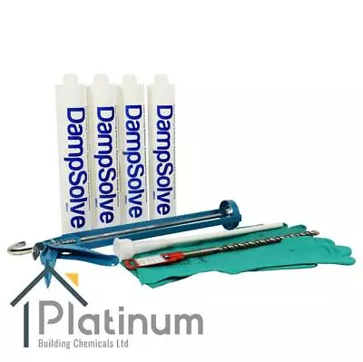 £39.90 • Buy DAMPSOLVE Damp Proof Cream Kit (4 X 380ml Kit) | DPC Course Injection Treatment1