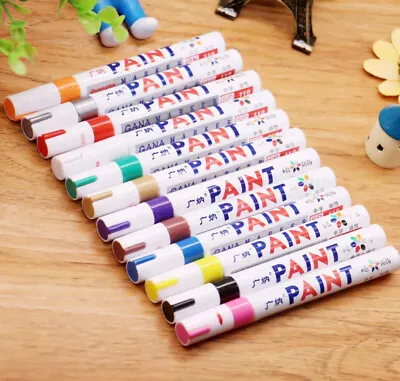 12Pcs Waterproof Permanent Paint Marker Pen Colorful  • $8.90