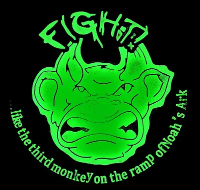  Fight Patch Like 3rd Monkey On Noahs Ark Swat Glows Tactical Rubber  • $8.99