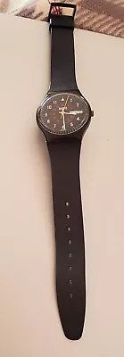 Vintage 1985 Swatch Watch Nicholson GB 705 Black Original  • $45