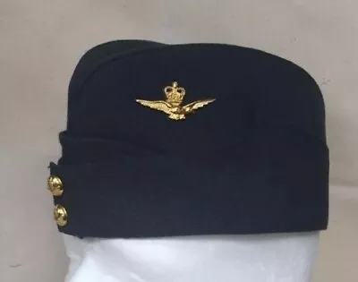 Regulation RAF Officers Side Cap / Side Hat Red Lining With Velvet • £32.99