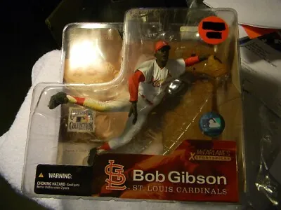 New Mcfarlane Cooperstown Collection Bob Gibson St Louis Cardinals Cheapest! • $11.99