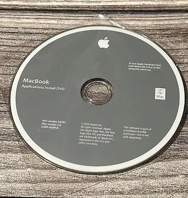 Macbook Applications Install DVD Disc 1.0 AHT Version 3A165 - 2009 Software • $14.99