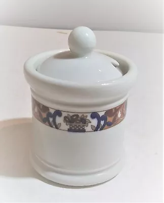 Shenango China Restaurant Ware Mustard Pot Or Jam Jar With Spoon Cover • $26