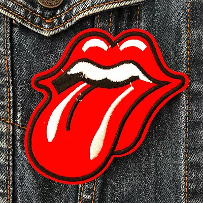 THE ROLLING STONES Jagger Richards Tongue Lips Embroidered Music Patch • $9