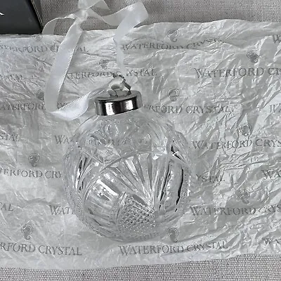 $49.99 • Buy Waterford Crystal Seahorse Ball Ornament In Box 2003