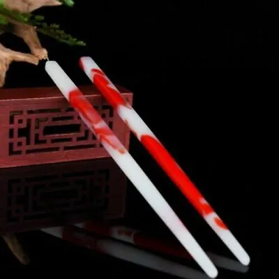 Hotan Red And White Jade Chopsticks Chicken Blood Jade Solid Handmade • $51.38