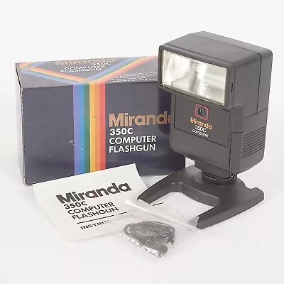 Miranda 350c Computer  Flash Gun  Sync Cable Manual Boxed & Tested #35 • £8