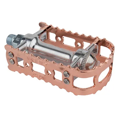 New MKS BM-7 Old School BMX Fixed Gear Flat Platform Bicycle Pedals 9/16  COPPER • $39.99