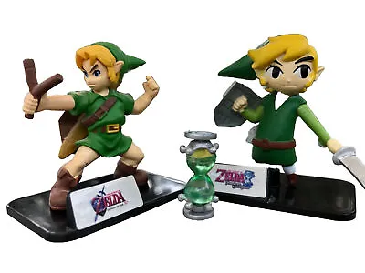 Legend Of Zelda Mini Figures Young Link With Hour Glass. Nintendo Tomy 2012 5cm. • $19.50