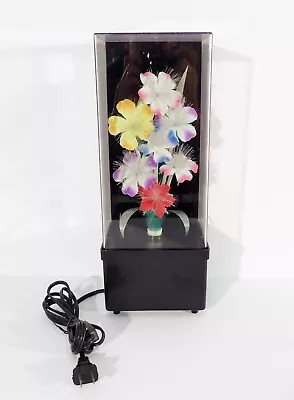 Vintage Color Changing Fiber Optic Flower Lamp & Music Box Works Great • $34.99