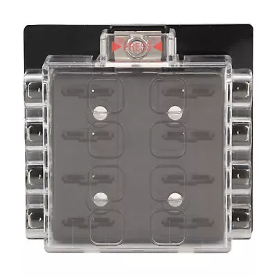 (8 Way)Blade Fuse Box Fuse Block Good Insulation Clear Wiring 12-36VDC For • $34.06