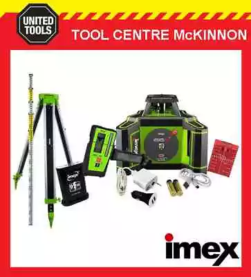 IMEX I66RK RED ROTATING LASER LEVEL KIT – DIGITAL RECEIVER TRIPOD & STAFF • $1399