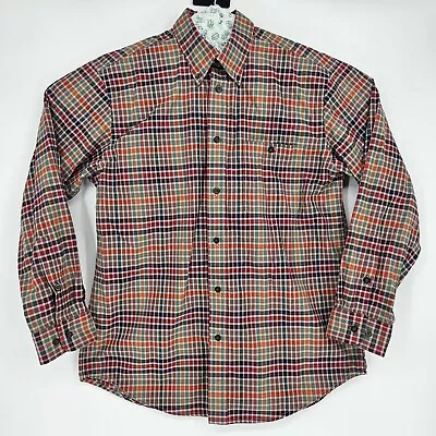 Orvis Shirt Mens Large Signature Twill Plaid Long Sleeve Cotton L Button Down • $24.95