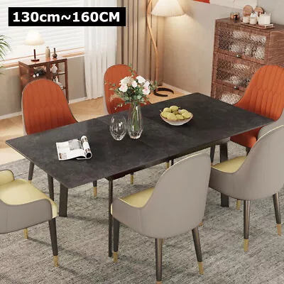 High Hardness Sintered Stone Extendable Dining Tables For 4~8 W/ Chic Iron Legs • $699.90