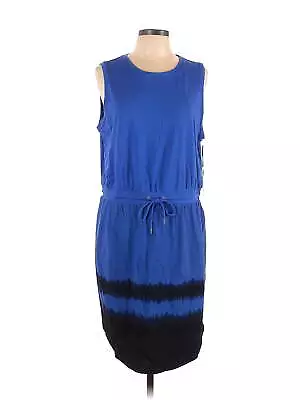 NWT Simply Vera Vera Wang Women Blue Casual Dress L • $19.74