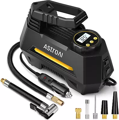 Car Tyre Inflator Portable Air Compressor DC 12V Auto-Off Electric Tyre Pump Wi • $53.99