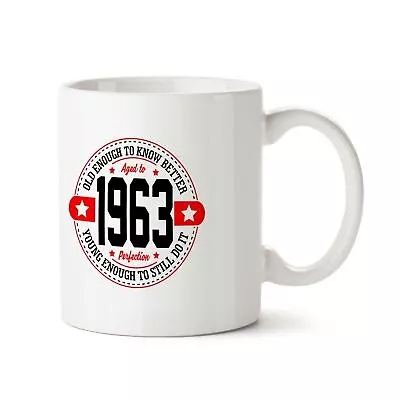 £8.97 • Buy 60th Birthday Gifts For Women Men - Old Enough 1963 Funny Mugs Novelty Presents