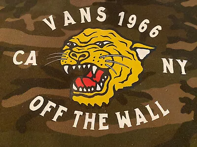 Vans 1966 Off The Wall Camo Pullover Hoodie Boys Size Large Skateboarding • £19.29