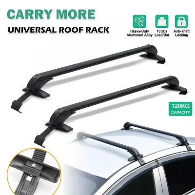 105cm Universal Car Roof Racks Carrier Adjustable Cross Bars Aluminium Alloy  • $64.50
