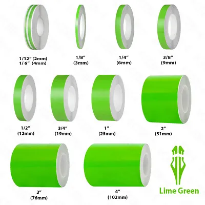 $7.95 • Buy LIME GREEN Roll Vinyl Pinstriping Pin Stripe Car Motorcycle Tape Decal Stickers