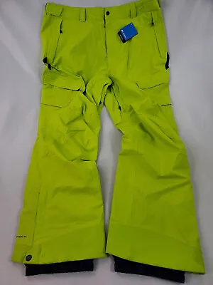  Columbia Men Ski Pants 1910053386 WS0979-386 Neon Black Omni-Tech 3X $150 • $69.99