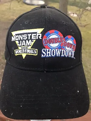 Monster Jam World Finals XlX Double Down Showdown Cap Hat Adjustable Black NWOT • $14.95
