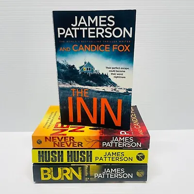 $27.95 • Buy 4 X James Patterson Small Paperback Bundle Thriller Crime Suspense The Inn, Hush