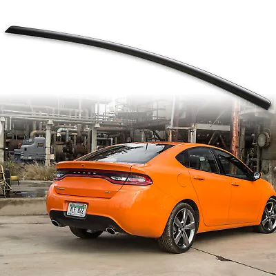 Fyralip For Dodge Dart 2013+ Trunk Lip Spoiler Wing Unpainted SRT Matte Black • $61.56