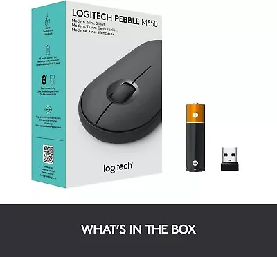 NEW In Sealed Box Logitech M350 Wireless Mouse Graphite 18m Battery Life • £19.99