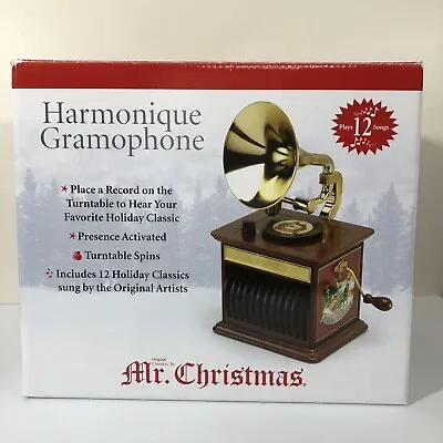 Mr. Christmas Harmonique Gramophone Retired Musical 12 Disc Record Player 46692 • $84.99