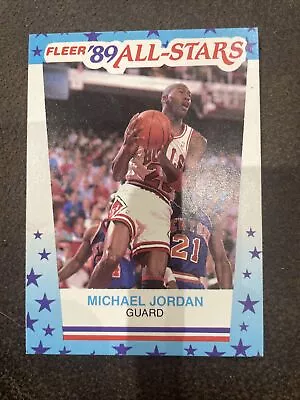 1989 Fleer #3 Michael Jordan All-Stars Sticker Basketball Card! HOF • $1.99