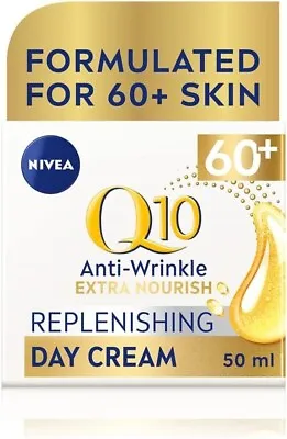NIVEA Q10 Power 60+ Skin Anti-Wrinkle + Replenishing Day Cream (50 Ml) Powerful • £6.92