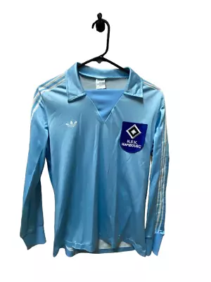 Adidas SV Hamburg Original  1978/79  Sky Blue Long Sleeve Football Shirt In Yths • £89.99