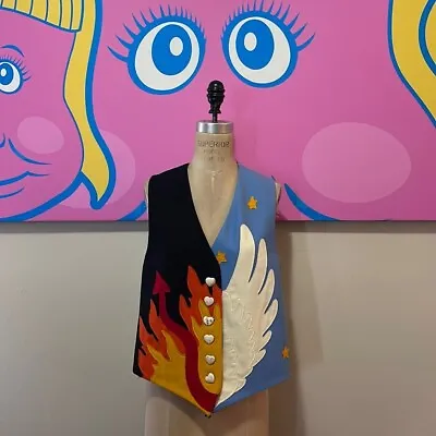 Moschino Cheap Chic Flames Wings Devil Angel Vest • $675.75