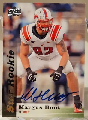 2013 Upper Deck MARGUS HUNT #80 Rookie Auto • $3.99