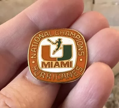 Vintage 1982 University Of Miami Hurricanes Baseball National Champions Pin RARE • $150