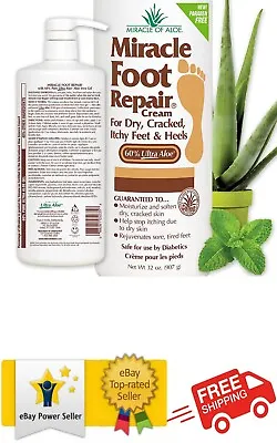 Miracle Foot Repair Cream | 32 Ounce Bottle | Fast Relief For Dry Cracked Feet • $49.55
