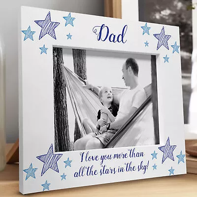 Dad Photo Frame For Fathers Day Birthday 7x5 Photo Frame Novelty Dad Gifts • £7.99