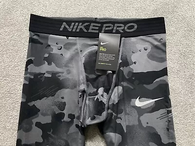 Nike Pro Camo 3/4 Leggings Dri Fit Gym Sports Casual MEDIUM M • £36.41