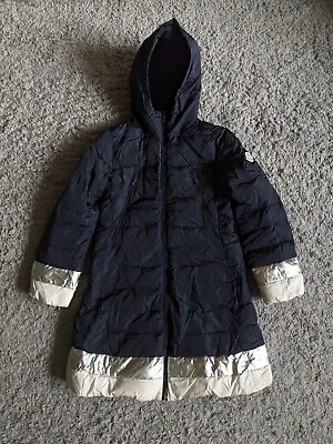 Moncler Girls Ysaline Down Coat Parka Size 10 Years Long Puffer Jacket • £21.79