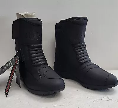 TOURMASTER ECHO WATER PROOF MOTORCYCLE STREET BOOTS (9 Black) • $50