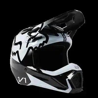 Fox Racing Adult Helmet V1 LEED Black White • $154.99