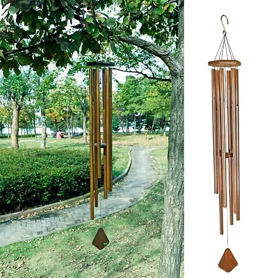 Amazing 56in 6 Metal Tubes Deep Tone Resonant Bass Sound CHURCH Bell Wind Chime • $59.91